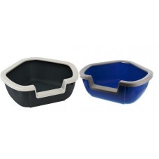 Туалет кутової для котів відкритий Ferplast Dama (Ферпласт Дама) Синій