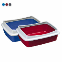 Туалет для кошек открытый Ferplast Nip Plus (Ферпласт Нип Плюс) 47 x 36 x h 15,5 cm - NIP 10 PLUS, Серый