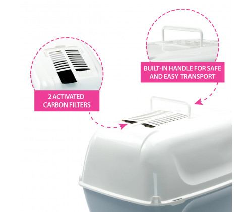 Закрытый туалет для кошек с фильтром Ferplast Prima XXL (Ферпласт Прима)