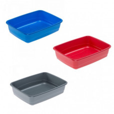 Лоток - туалет для котів відкритий Ferplast Nip (Ферпласт Ніп) 46,5 x 35,5 x h 11,5 cm - NIP 10, Бордовий