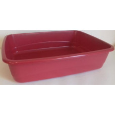 Лоток - туалет для котів відкритий Ferplast Nip (Ферпласт Ніп) 46,5 x 35,5 x h 11,5 cm - NIP 10, Бордовий