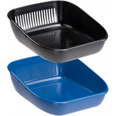 Лоток с двумя поддонами для кошек Ferplast Birba Basic Sanitized (Ферпласт Бирба Базик)
