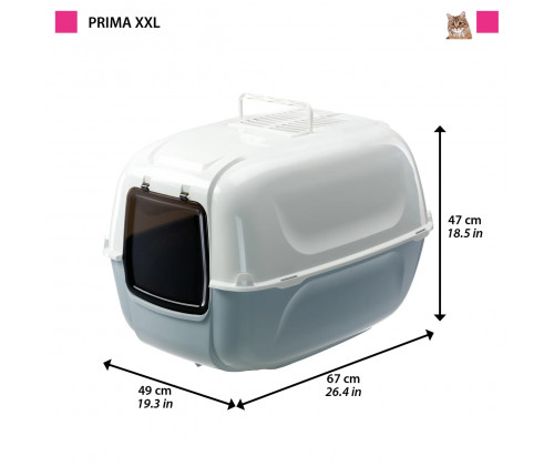 Закрытый туалет для кошек с фильтром Ferplast Prima XXL (Ферпласт Прима)