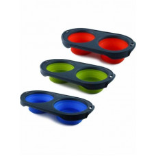 Подвійна складана миска для собак і котів Dexas Collapsible Pet Feeder (Дексас Пет Фідер)