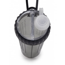 Дорожняя бутылка для собак и котов двойная для воды и корма или лакомств Dexas Snack DuO  (Дексас Снек Дуо) Пурпурная