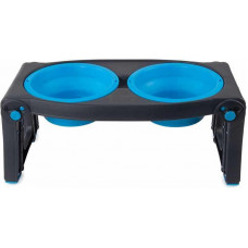 Подвійна миска на складаній регульованій підставці для собак Dexas Pet Feeder (Дексас Пет Фідер)