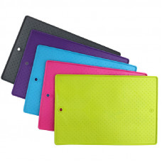 Антиковзний килимок-підставка під миски для собак і кішок Dexas Pet Bowl Grippmat (Дексас) Великий — 43 х 57 см, Світло-сірий