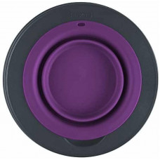Миска на складаній підставці для собак і кішок Dexas Single Elevated Feeder (Дексас Дабл Сингл Фідер) Маленький — 360 мл. - 19х10х3 см, Фіолетовий