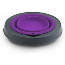 Миска на складаній підставці для собак і кішок Dexas Single Elevated Feeder (Дексас Дабл Сингл Фідер) Маленький — 360 мл. - 19х10х3 см, Фіолетовий