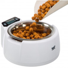 Металева миска для котів і собак із вбудованими цифровими вагами Ferplast Optima (Ферпласт Оптима)