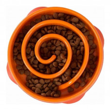 Миска лабіринт Водоворот для повільного годування собак Outward Hound Fun Feeder Slo Bowl (Аутвард Хаунд) Medium — 21.84 х 24.13 х 5.59 см — 240 грамів