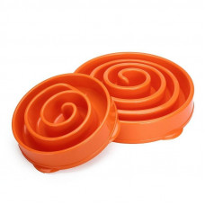 Миска лабіринт Водоворот для повільного годування собак Outward Hound Fun Feeder Slo Bowl (Аутвард Хаунд) Medium — 21.84 х 24.13 х 5.59 см — 240 грамів