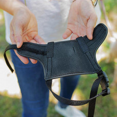 Регульований намордник з м'якою підкладкою Ferplast Safe (Ферпласт Сейф) LARGE - A: 4865 cm - B: 2066 cm - C: 14 cm