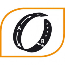 Кошійник з еко шкіри зі стразами для собак Ferplast Lux C (Ферпласт Люкс С) A: 22 cm - B: 12 mm - LUX C12/2, Фіолетовий