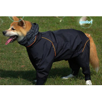 Комбінезон дощовик водонепроникний для собак BlackDoggy (БлекДоггі) VC19-JK009 L, Чорний
