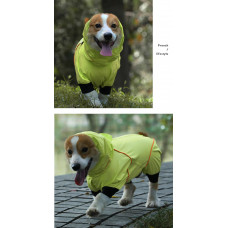 Комбінезон дощовик водонепроникний для собак BlackDoggy (БлекДоггі) VC19-JK009 XXXXL, Жовтий