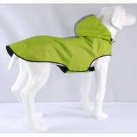 Плащ дождевик для собак BlackDoggy (БлекДогги) VC14-JK007 L, Зелёный