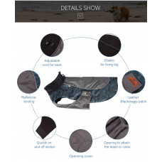 Куртка для собак BlackDoggy (Блекдоги) VC14-JK023 L, Бордовий