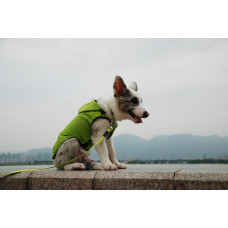 Плащ дощовик для собак BlackDoggy (Блекдоги) VC14-JK007 L, Зелений