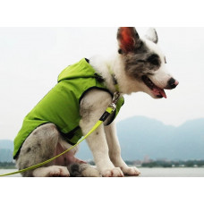 Плащ дощовик для собак BlackDoggy (Блекдоги) VC14-JK007 S, Зелений