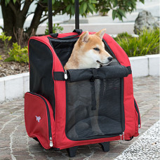 Перевезення - візка для котів і собак Ferplast Troley (Ферпласт Троллей) 44 х 37 x 60 см - TROLLEY LARGE, Червоний