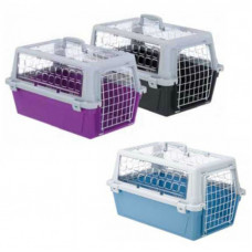 Контейнер перенесення для котів і собак Ferplast Atlas Trendy Open (Ферпласт Атлас Тренді Оупден) 37 x 58 x h 32 cm - ATLAS 20 TRENDY OPEN, Голубий