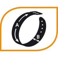 Еластичний ошийник для котів з каучуку Ferplast Ergoflex Cat (Ферпласт Ергофлекс Кет) A: 28 x B: 1.2 см - ERGOFLEX CAT C12/28, Фіолетовий