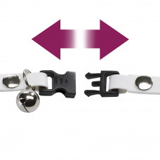 Еластичний нашийник для кішок із каучуку Ferplast Ergoflex Cat (Ферпласт Ергофлекс Кет) A: 28 х B: 1.2 см - ERGOFLEX CAT C12/28, Білий