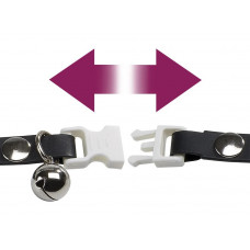 Еластичний нашийник для кішок із каучуку Ferplast Ergoflex Cat (Ферпласт Ергофлекс Кет) A: 28 х B: 1.2 см - ERGOFLEX CAT C12/28, Чорний