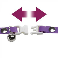 Еластичний ошийник для котів з каучуку Ferplast Ergoflex Cat (Ферпласт Ергофлекс Кет) A: 28 x B: 1.2 см - ERGOFLEX CAT C12/28, Фіолетовий