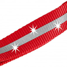 Поводок світиться з гачком для собак Ferplast Club Reflex G (Ферпласт Клуб Рефлекс Джі) G 20/120 - 20 мм x L 120 см, Червоний