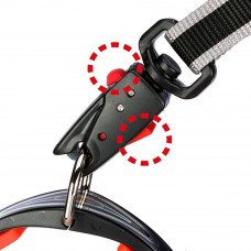 Повідки з автоматичним гачком для собак Ferplast Twist Matic G (Ферпласт Твіст Матіс Джі) G 18/110 - he 18 мм x L 110 см - max 50 кг, Оранжевий