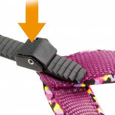 М'яка нагрудна шлейка для собак з еластичним шнурком Ferplast Agila Fantasy 2-3 (Ферпласт Агіла Фентезі 2-3) 3 розмір - A = B 42 he 50 зм 15 мм - max 7 кг, Рожевий