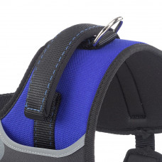 Нагрудна шлейка з високопрозорої нейлону Ferplast Hercules Р (Ферпласт Геркулес П) М - A: 43 ae 56 см - B: 59 he 70 см 25 см, Синій