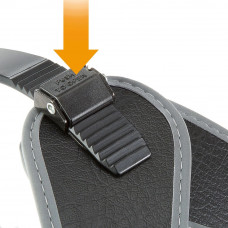 Нагрудна шлейка для собак зі шкірозамінника з еластичним шнурком Ferplast Agila 3 (Ферпласт Агіла 3) Чорний