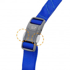 Світлий шлейк для собак з магнітною застібкою Ferplast Daytona P Cross (Ферпласт Дайтон П Кросс) SM: 54 select 70 см 20 мм, Синій