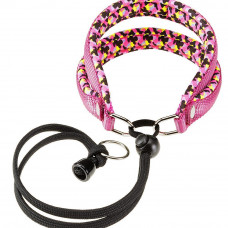 М'яка нагрудна шлейка для собак з еластичним шнурком Ferplast Agila Fantasy 2-3 (Ферпласт Агіла Фентезі 2-3) 2 розмір - A = B 32 he 50 з 15 мм - max 6 кг, Рожевий