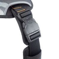 Нагрудная светоотражающая шлейка для собак из высокопрочного нейлона Ferplast Hercules Р (Ферпласт Геркулес П) XXL - A: 65 ÷ 75 см - B: 90 ÷ 110 см 40 мм, Черный