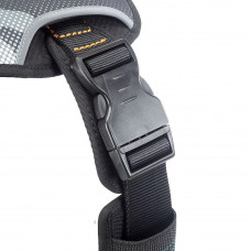 Нагрудная светоотражающая шлейка для собак из высокопрочного нейлона Ferplast Hercules Р (Ферпласт Геркулес П) XL - A: 57 ÷ 71 см - B: 80 ÷ 102 см 40 мм, Черный