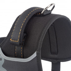 Нагрудна шлейка з високопрозорої нейлону Ferplast Hercules Р (Ферпласт Геркулес П) L - A: 54 ae 65 см - B: 64 he 81 см 40 мм, Чорний