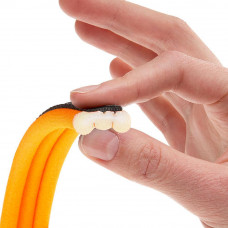 М'яка нагрудна шлейка для собак з мікрорегулюванням Ferplast Agila Fluo 3-9 (Ферпласт Агілу Флуо 3-9) A = B 63 ❏ 71 см 25 мм - max 22 кг - 7 розмір, Оранжевий