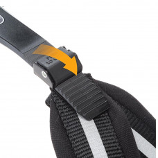 М'яка нагрудна шлейка для собак з мікрорегулюванням Ferplast Agila Reflex 5-9 (Ферпласт Агіла Рефлекс 5-9) 6 розмір - A = B 57 he 65 см 20 мм - max 15 кг, Чорний