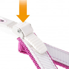 Нагрудна шлейка для собак із нейлону з мікрорегулюванням Ferplast Agila Colours 4-7 (Ферпласт Агіла Колорс) A = B 57 ÷ 65 см 30 мм — max 15 кг — 6 розмір, Фуксія