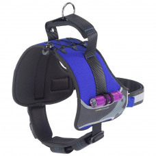 Нагрудная светоотражающая шлейка для собак из высокопрочного нейлона Ferplast Hercules Р (Ферпласт Геркулес П) XL - A: 57 ÷ 71 см - B: 80 ÷ 102 см 40 мм, Синий
