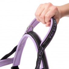 Нейлонова шлейка світловідражаюча норвезького типу для собак Ferplast Sport Dog P (Ферпласт Спорт Дог П) A: 58 см - B: 69 int 86 см - M, Фіолетовий