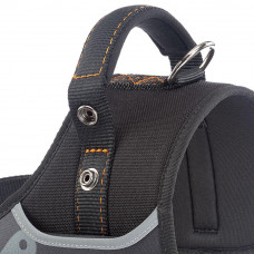 Нагрудна шлейка з високопрозорої нейлону Ferplast Hercules Р (Ферпласт Геркулес П) S - A: 39 тво 47 см - B: 50 he 60 см, Чорний