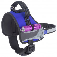 Нагрудна шлейка з високопрозорої нейлону Ferplast Hercules Р (Ферпласт Геркулес П) М - A: 43 ae 56 см - B: 59 he 70 см 25 см, Синій