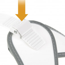 Нагрудна шлейка для собак з кашлямена з мікрорегулюванням Ferplast Agila 4 - 9 (Ферпласт Агілу 4-9) A = B 44 ❖ 52 см - max 8 кг - 4 розмір, Білий