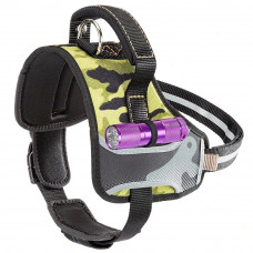 Нагрудна шлейка з високопрозорої нейлону Ferplast Hercules Р (Ферпласт Геркулес П) L - A: 54 ae 65 см - B: 64 he 81 см 40 мм, Воєнний