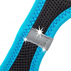 Нагрудна шлейка для собак, що дихають нейлоном Ferplast Kaori P (Ферпласт Каорі П) XXXS - A: 20 ae 24 см - B: 24 he 28 см, Синій